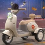 TRIMOTO ELECTRICA VINTAGE PARA NIÑAS Y NIÑOS - Imagen 3